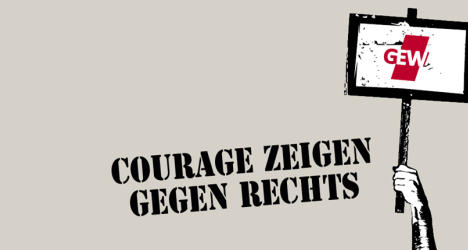 Bild: GEW: Courage zeigen gegen Rechts